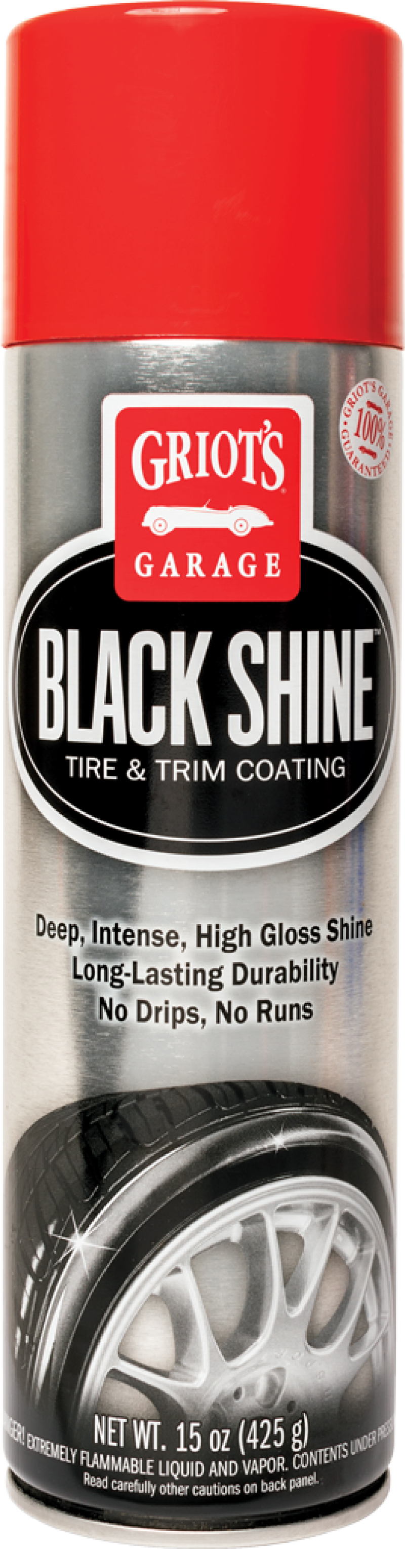 Griots Garage Black Shine Tire and Trim Coating - 15oz (Aerosol) (Case of 6)