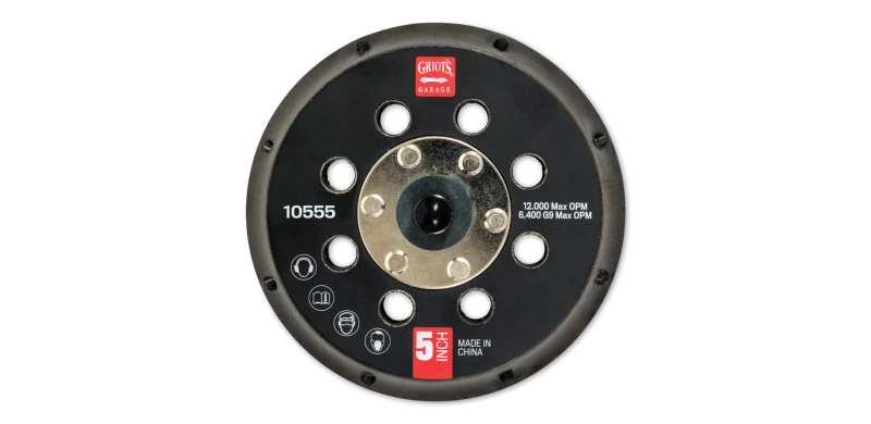 Griots Garage 5in Vented Orbital Backing Plate (G9) (Case of 12)