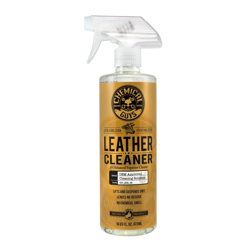 Chemical Guys Leather Cleaner Colorless & Odorless Super Cleaner - 16oz (Case of 6)