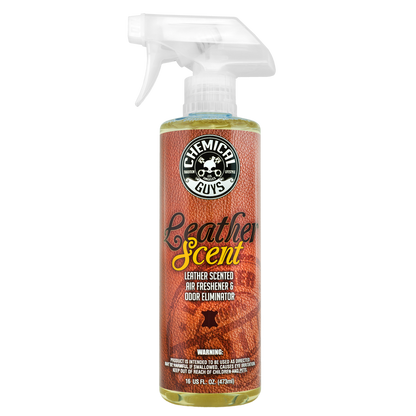 Chemical Guys Leather Scent Air Freshener & Odor Eliminator - 16oz (Case of 6)