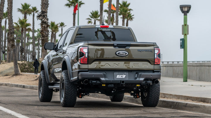 Borla 24-25 Ford Ranger Raptor 2.75in Tailpipe Kit 4in Tip - Brawler Ceramic Black