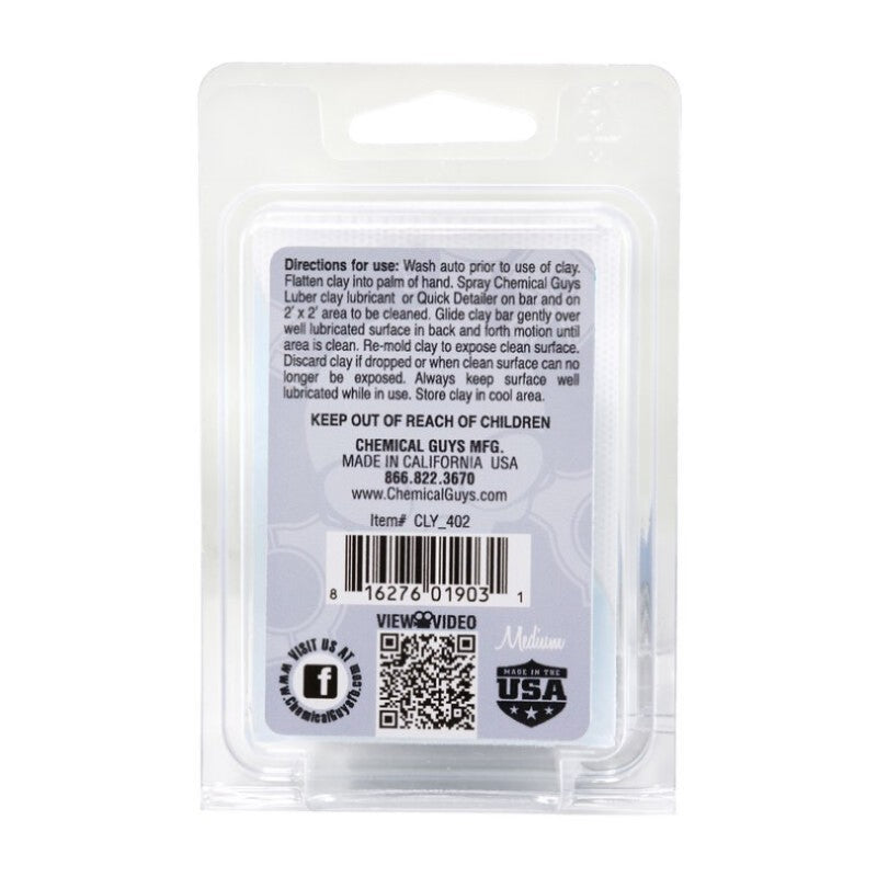 Chemical Guys Clay Bar (Medium Duty) - Gray (Case of 12)