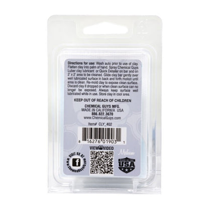 Chemical Guys Clay Bar (Medium Duty) - Gray (Case of 12)