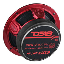 DS18 PRO-X6.4BM 6.5in 250 Watts RMS 4 ohm Mid-Range Loudspeaker Bullet Loudspeaker
