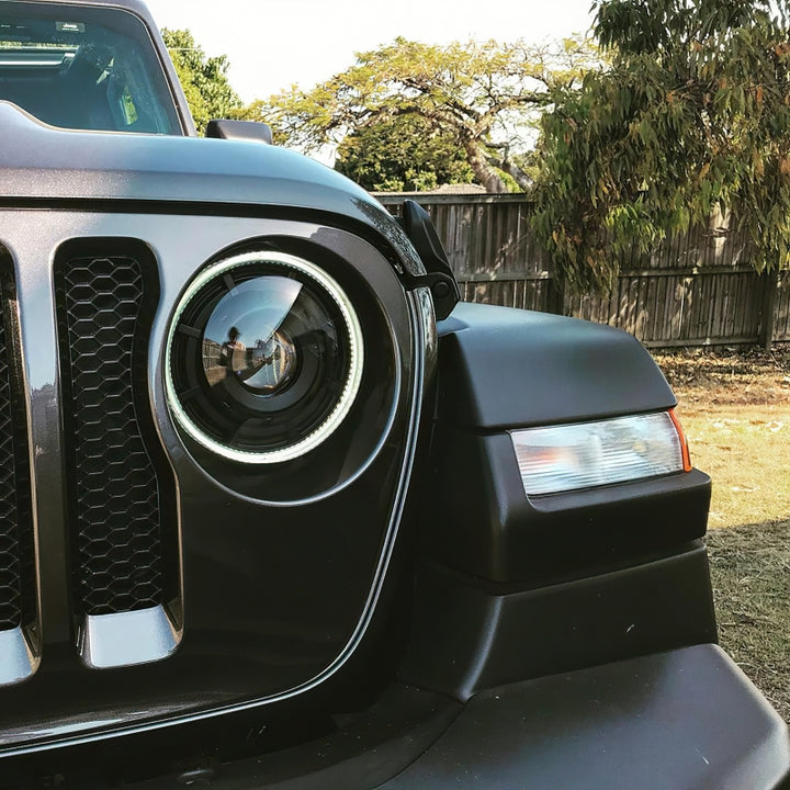 Oracle Jeep JL/Gladiator JT Oculus Bi-LED Projector Headlights - Amber/White Switchback SEE WARRANTY