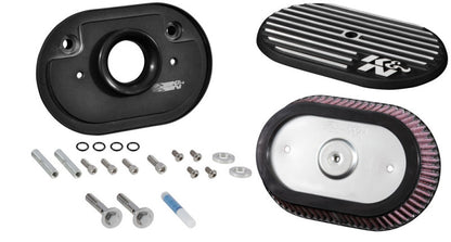 K&N Street Metal Intake System for 12-16 Harley-Davidson Road King 103cl Side Draft Touring