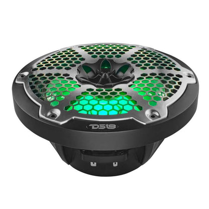 DS18 NXL-M Series Speaker w/ RGB LED Lights 8in 2-Way 125 Watts RMS 4 ohm Black