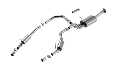 Borla 141030 V6 (Except H/O) S-Type Catback Exhaust for 24-25 RAM 1500 3.0L