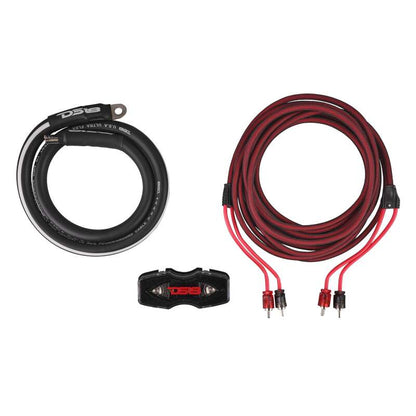 DS18 0-GA Amplifier Install Kit Advance- Red