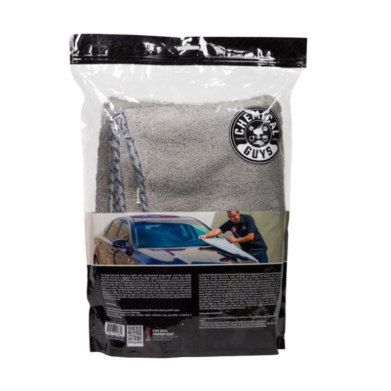Chemical Guys Woolly Mammoth Microfiber Dryer Towel - 36in x 25in (Case of 6)