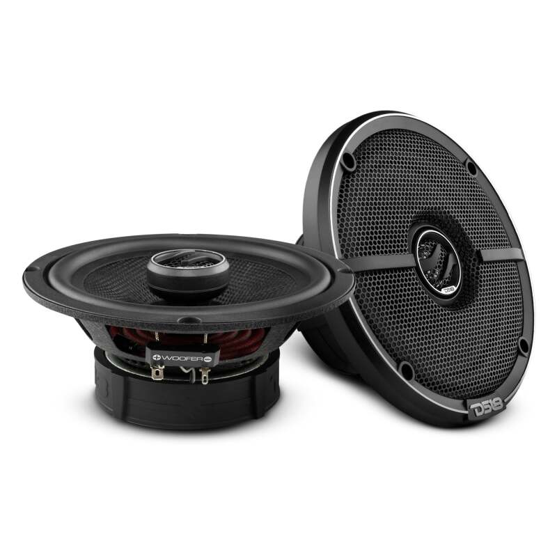 DS18 6.5in 80 Watts RMS 4 ohm 2-Way Coaxial Speaker w/ Kevlar Cones