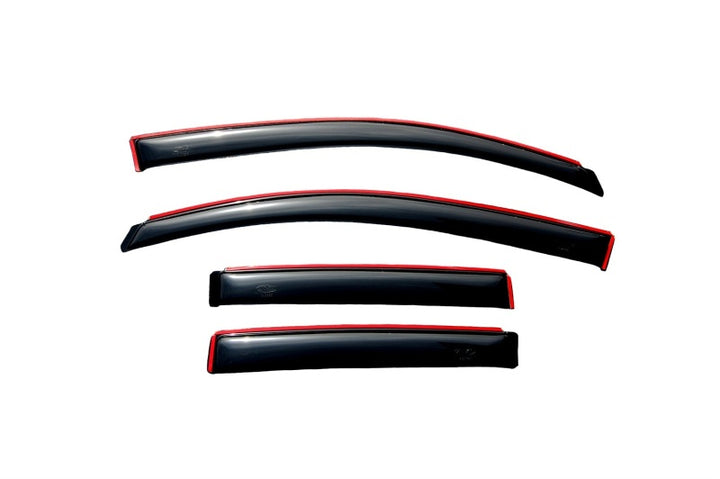 AVS 07-12 Dodge Caliber Ventvisor In-Channel Front & Rear Window Deflectors 4pc - Smoke