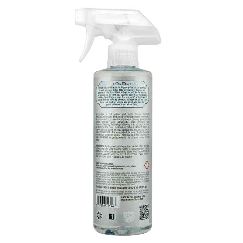 Chemical Guys Nonsense Colorless & Odorless All Surface Cleaner - 16oz (Case of 6)
