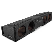 DS18 EBM-FFPUFCG-4X8 4 x 8in Forward Firing Underseat Ported Box Subwoofer Enclosure Black Spray Liner Paint Finish