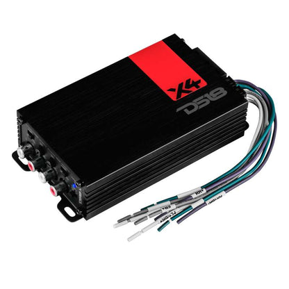 DS18 4-Channel Ultra Compact Class D Amplifier 2x 220/4ohm Bridge 4 x 140/2ohm 4 x 70/4ohm Watts RMS