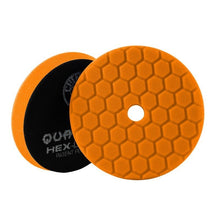 Chemical Guys BUFX112HEX5 Hex-Logic Quantum Medium-Heavy Cutting Pad - Orange - 5.5in (Case of 12)