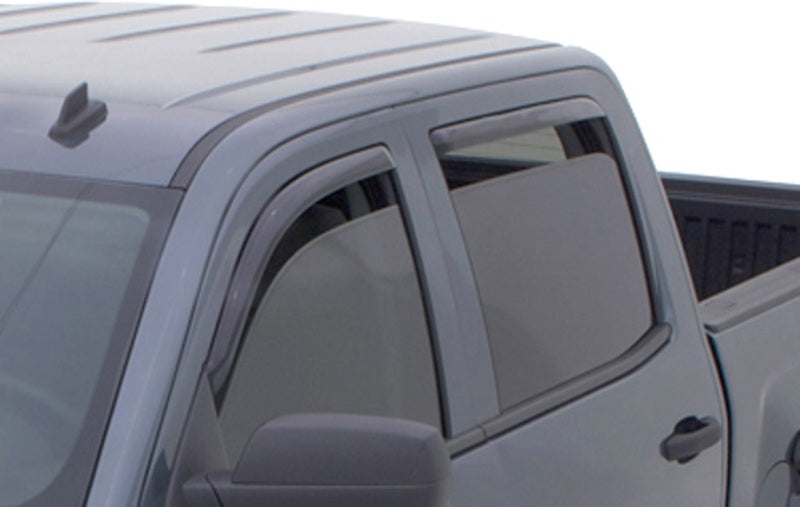 AVS 15-18 Chevy Silverado 2500 Ext. Cab Ventvisor Front & Rear Window Deflectors 4pc - Smoke