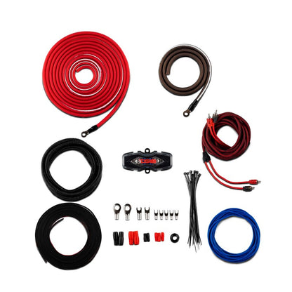 DS18 4-GA Amplifier Install Kit- Red