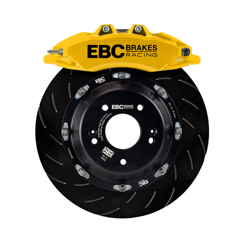 EBC Racing 07-13 BMW M3 (E90/E92/E82) Yellow Apollo-6 Calipers 380mm Rotors Front Big Brake Kit