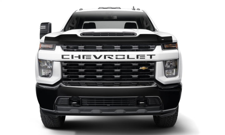 AVS 20-22 Chevrolet Silverado 2500 HD Aeroskin Low Profile Hood Shield - Matte Black