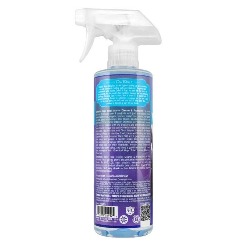 Chemical Guys Total Interior Cleaner & Protectant - 16oz (Case of 6)