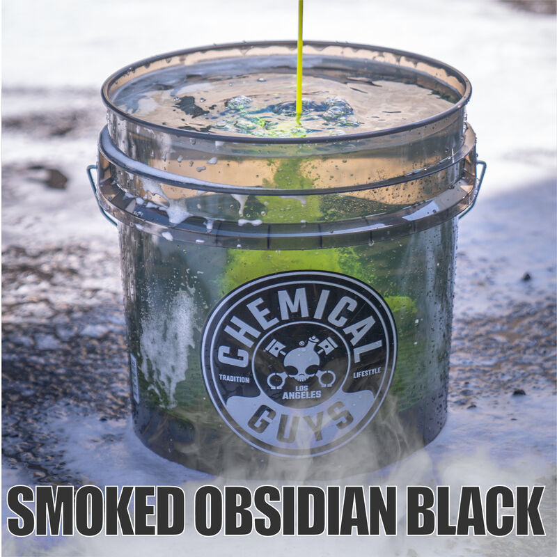 Chemical Guys Heavy Duty Detailing Bucket Smoked Black (4.5 Gal) (Case of 12)