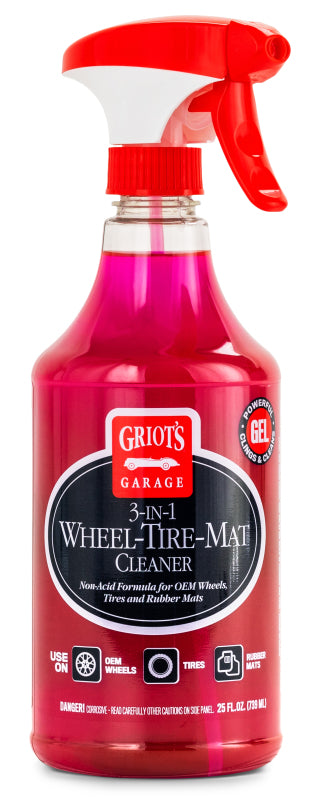 Griots Garage 3-in-1 Wheel/Tire/Mat Cleaner - 25oz (Case of 6)