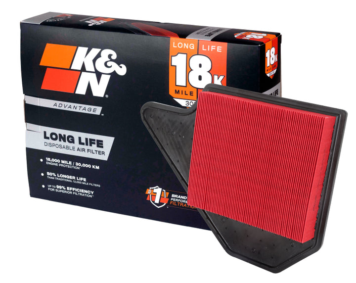 K&amp;N Dodge Grand Caravan V6-3.6L F/I 11-17 Air Filter