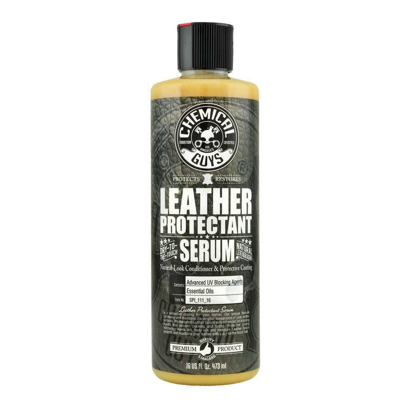 Chemical Guys Leather Serum Natural Look Conditioner & Protective Coating - 16oz (Case of 6)