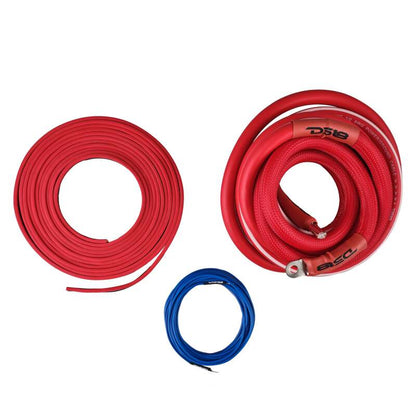 DS18 0-GA Amplifier Install Kit Advance- Red