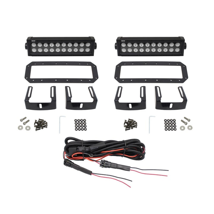 Westin HDX Flush Mount B-FORCE LED Light Kit (Set of 2) w/wiring harness - Black