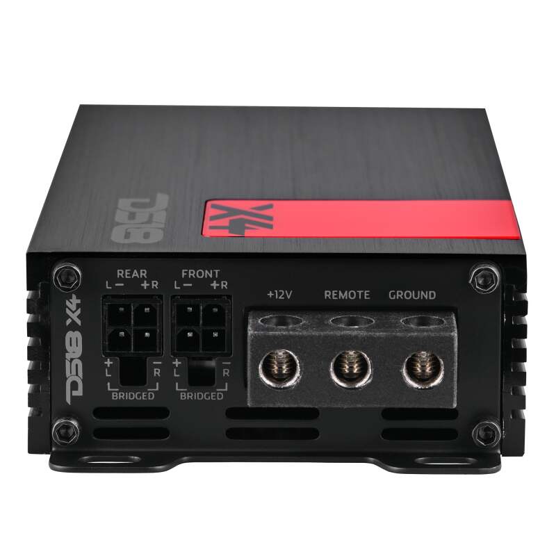 DS18 4-Channel Ultra Compact Class D Amplifier 2x 220/4ohm Bridge 4 x 140/2ohm 4 x 70/4ohm Watts RMS