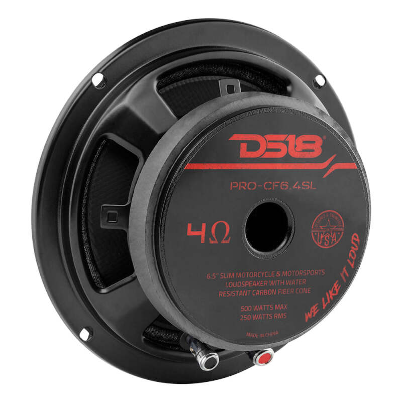DS18 6.5in 250 Watts RMS 4 ohm Mid-Bass Loudspeaker Shallow