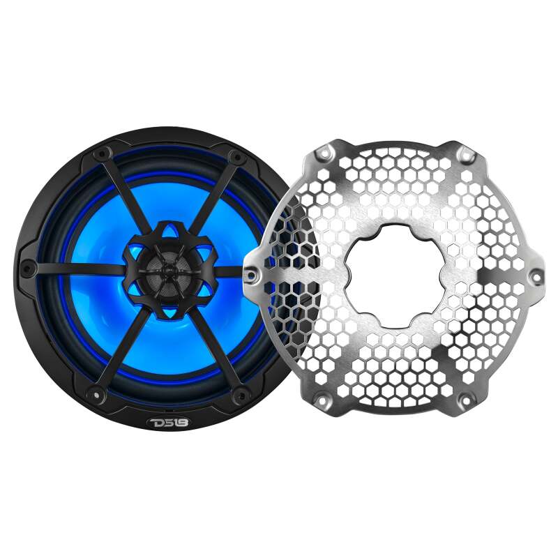 DS18 NXL-M Series Speaker w/ RGB LED Lights 8in 2-Way 125 Watts RMS 4 ohm Black