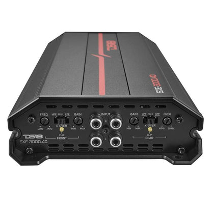 DS18 4-Channel SXE Amplifier Class D 2x 500/4ohm Bridge 4 x 320/2ohm 4 x 200/4ohm Watts RMS- Black