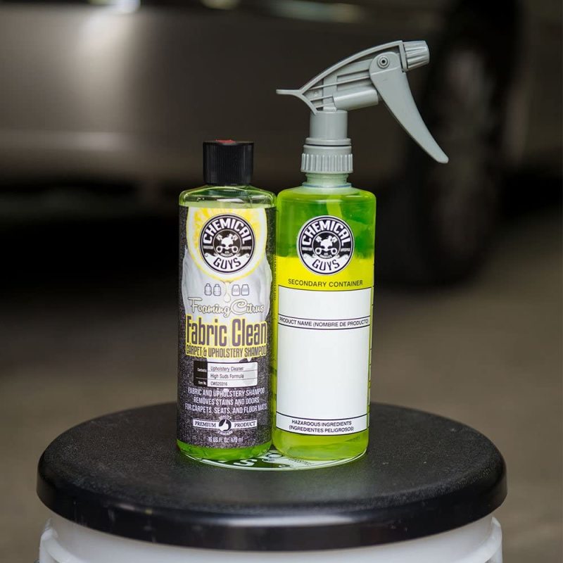 Chemical Guys Foaming Fabric Clean Carpet/Upholstery Shampoo & Odor Eliminator - 16oz (Case of 6)