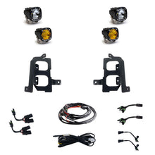 Baja Designs 19+ GMC 1500 S1 Fog Pocket Mount Kit Clear Spot / Amber Wide Cornering
