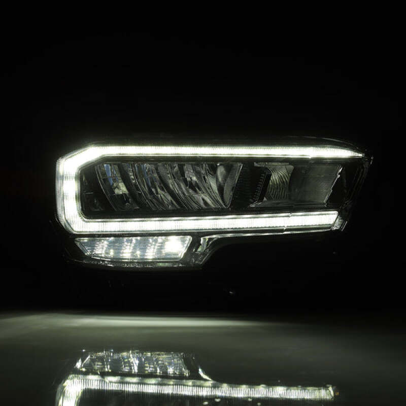 AlphaRex 16-23 Toyota Tacoma LUXX-Series LED Crystal Headlights - Alpha-Black