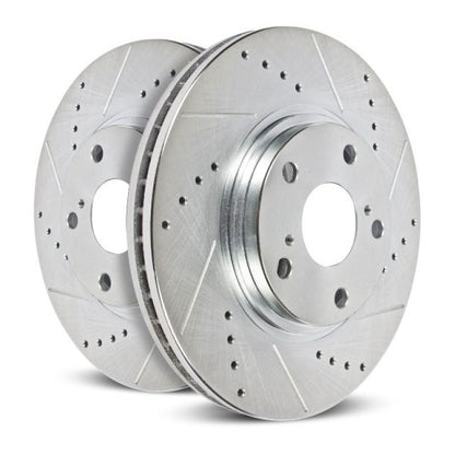 Power Stop 13-22 Ford F-350 Super Duty Rear Drilled & Slotted Rotor - Pair