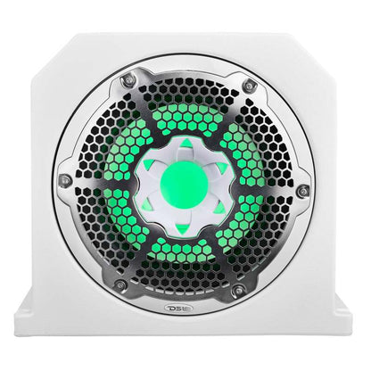 DS18 Subwoofer & Enclosure Dual 10in 350 Watts RMS 4 ohm NXL-10SUB/WH Included White