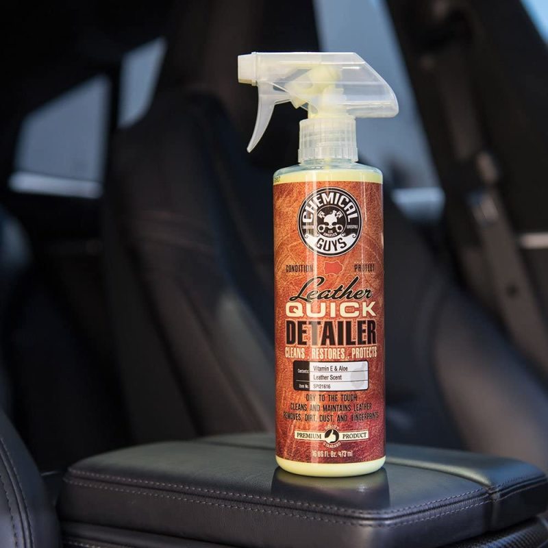 Chemical Guys Leather Quick Detailer Care Spray - Matte Finish - 16oz (Case of 6)