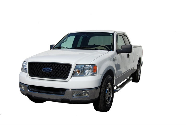 AVS 04-14 Ford F-150 Supercab Ventvisor In-Channel Front & Rear Window Deflectors 4pc - Smoke