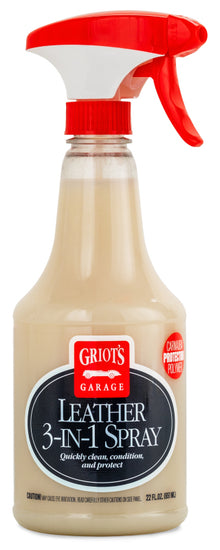 Griots Garage Leather 3-in-1 Spray - 22oz (Case of 6)