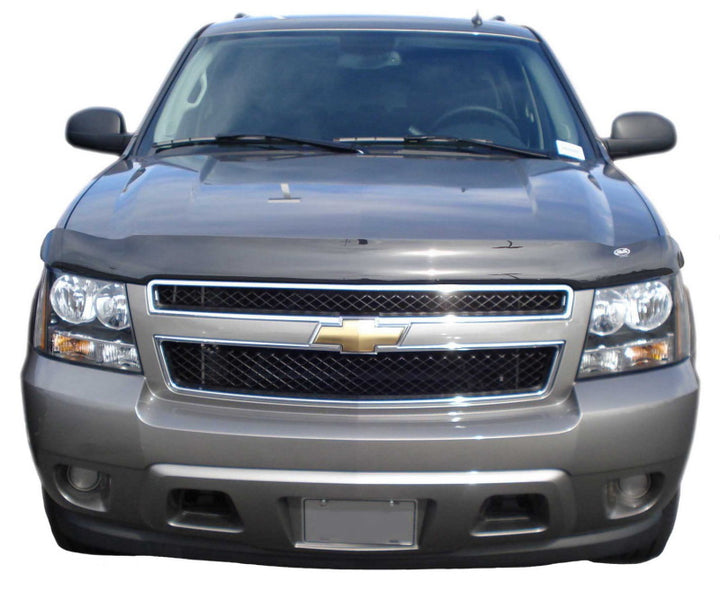 AVS 07-13 Chevy Avalanche High Profile Bugflector II Hood Shield - Smoke