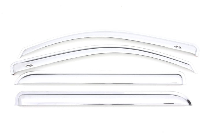 AVS 15-18 Chevy Silverado 2500 Crew Cab Ventvisor Front & Rear Window Deflectors 4pc - Chrome