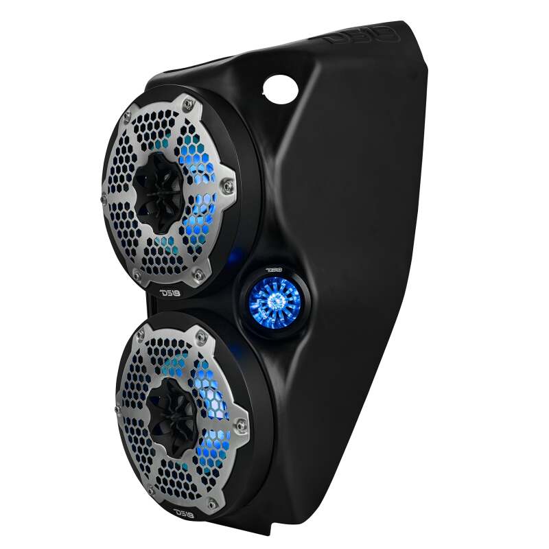 DS18 2015+ Polaris Slingshot Center Console Enclosure Fits 2x 6in & 2x 2.28in Speakers(Not Included)