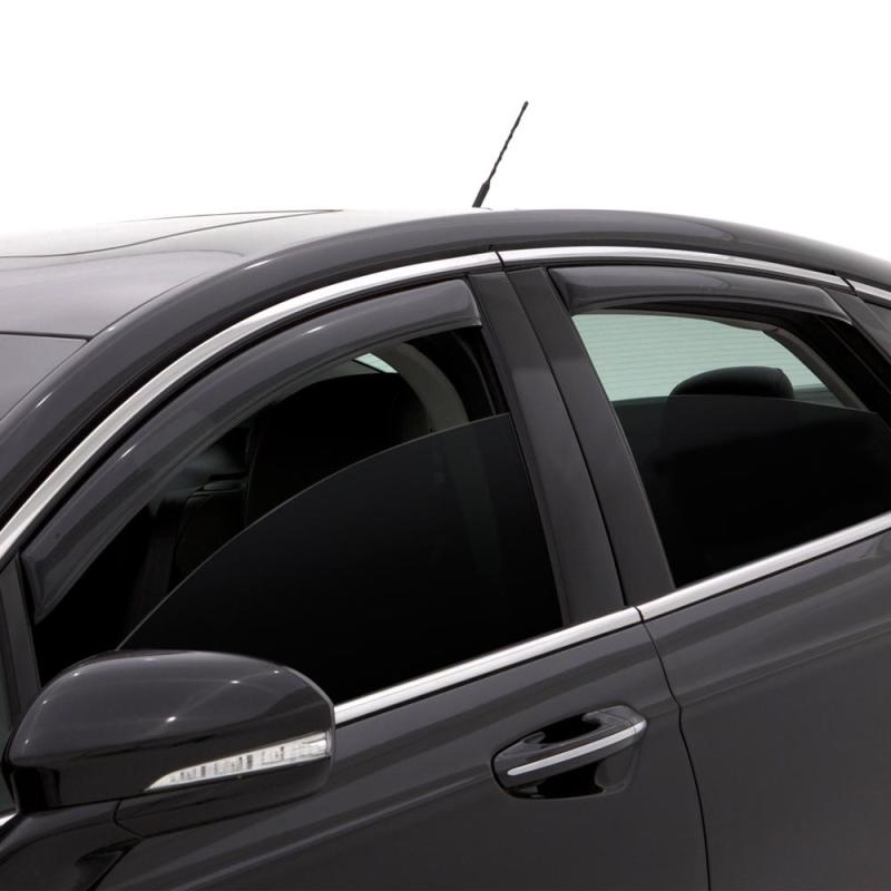 AVS 09-15 Honda Pilot Ventvisor In-Channel Front & Rear Window Deflectors 4pc - Smoke