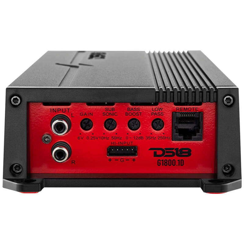 DS18 1-Channel Amplifier 600/1ohm 400/2ohm 250/4ohm Watts RMS