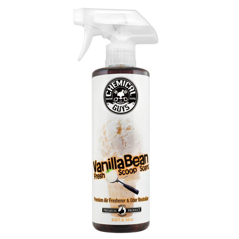 Chemical Guys Vanilla Bean Air Freshener & Odor Eliminator - 16oz (Case of 6)