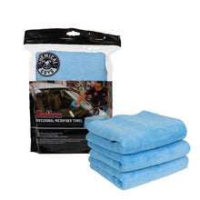Chemical Guys MICBLUE03 Professional Microfiber Towel - 16in x 16in - Blue - 3 Pack